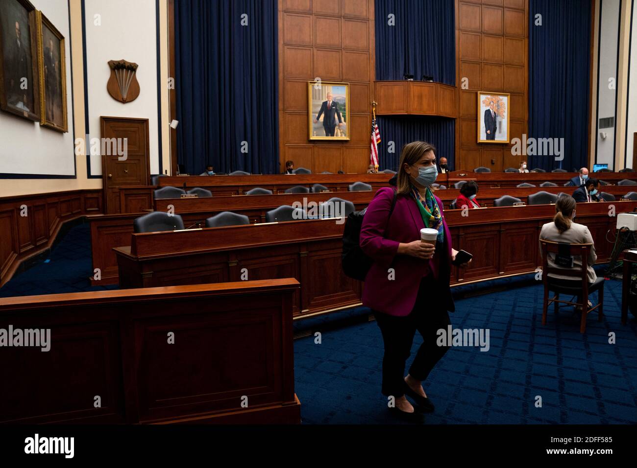 Rep. Elissa Slotkin (D-mich) spricht während einer Anhörung mit Peter T. Gaynor, Administrator der Federal Emergency Management Agency (FEMA) und dem House Committee on Homeland Security auf dem Capitol Hill in Washington, DC, USA am 22. Juli 2020. Foto von Anna Moneymaker/Pool/ABACAPRESS.COM Stockfoto