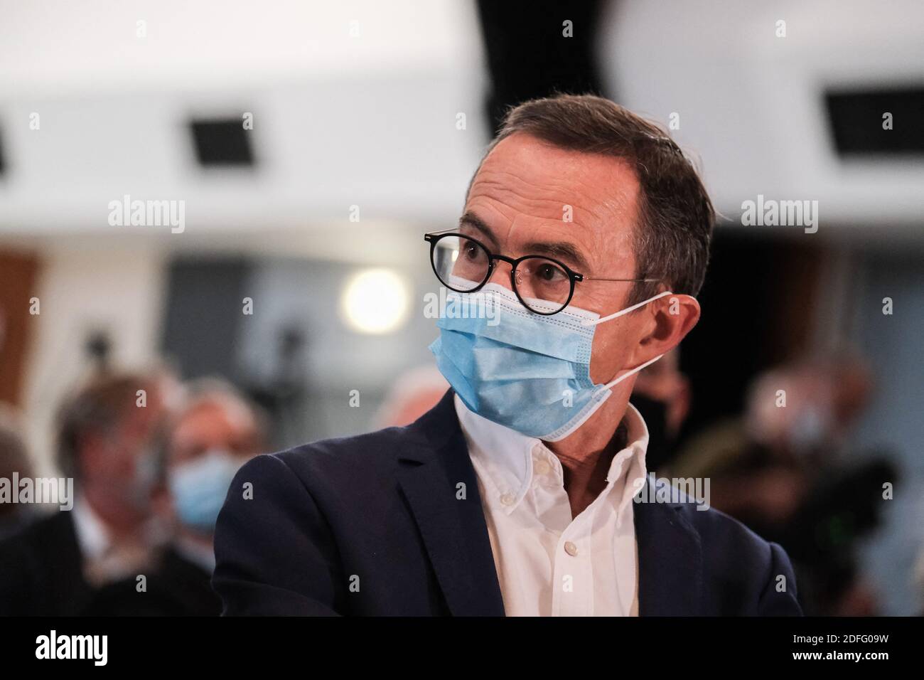 Der französische Senator Bruno Retailleau besuchte am 29. August 2020 die rechtsgerichtete Sommeruniversität Les Republicains (LR) in La Baule, Frankreich. Foto von David Boyer/ABACAPRESS.COM Stockfoto