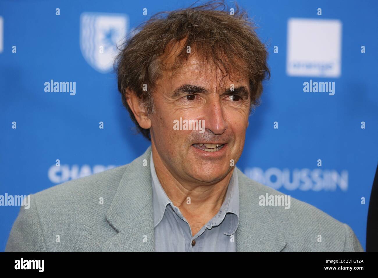 Albert Dupontel auf der Fotoserie Adieu les Cons im Rahmen des 13. Angouleme Film Festivals in Angouleme, Frankreich am 29. August 2020. Foto von Jerome Domine/ABACAPRESS.COM Stockfoto