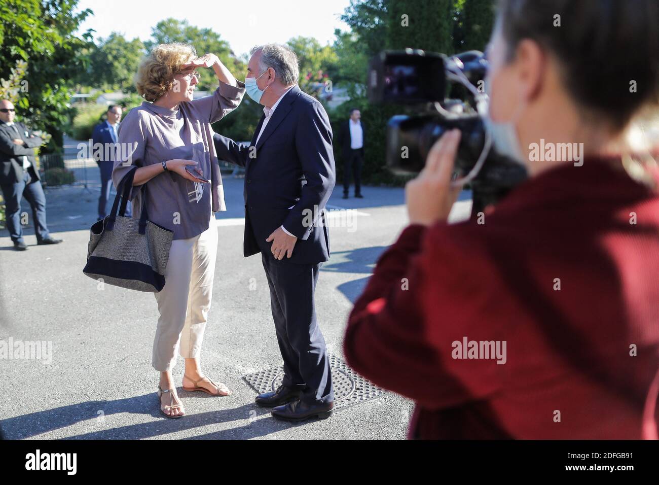 Francois Bayrou bei einem Treffen der Modemzentristpartei in Sanguinet, Frankreich, am 8. September 2020. Foto von Thibaud Moritz/ABACAPRESS.COM Stockfoto