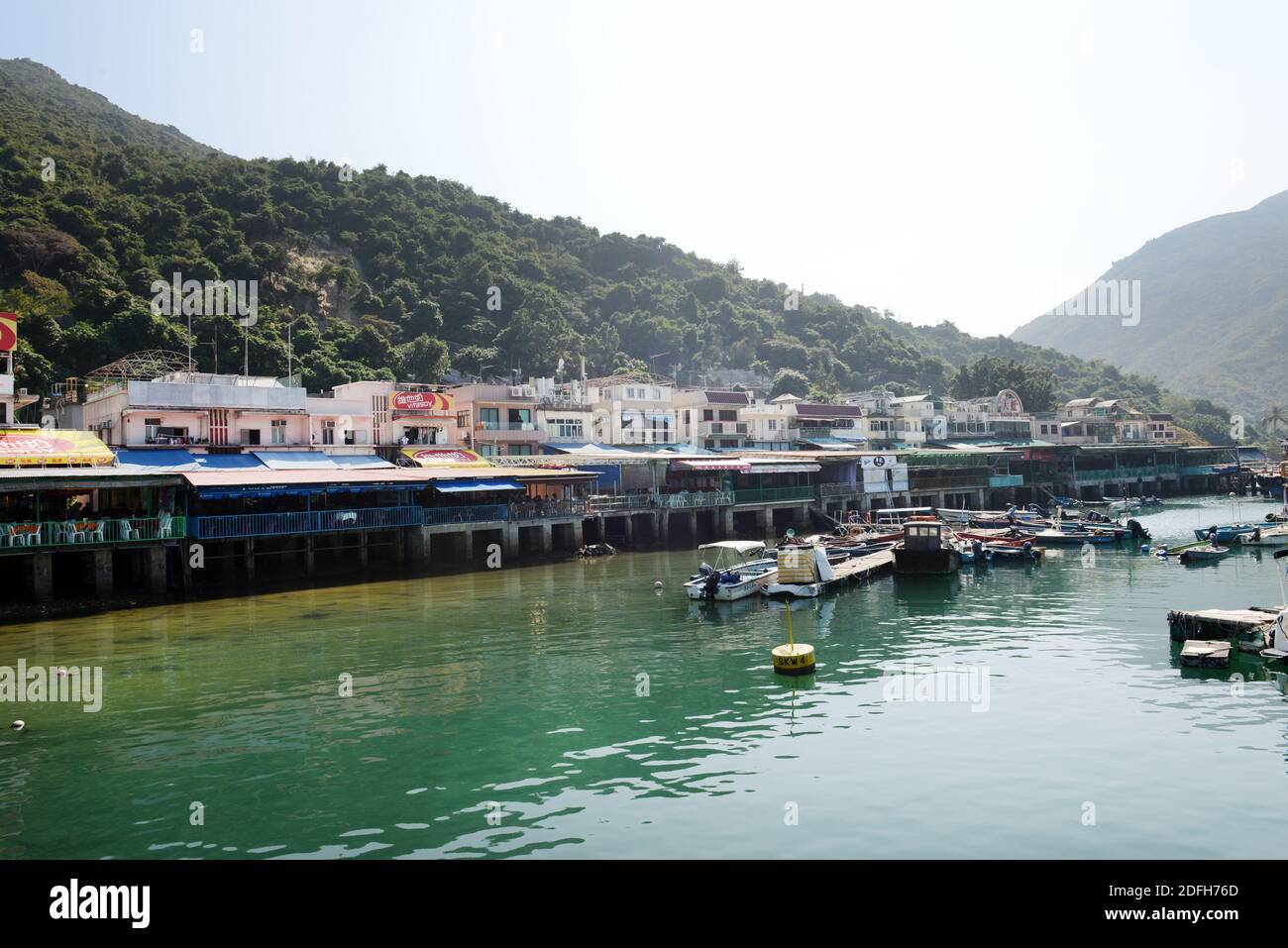 Sok Kwu Wan Dorf auf Lamma Insel in Hong Kong. Stockfoto