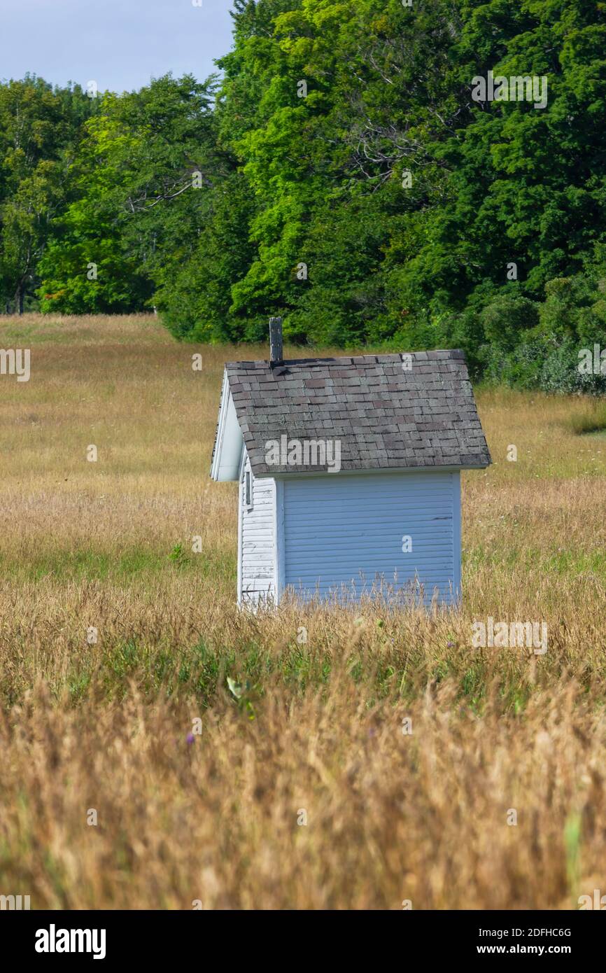 Ein verlassenes Farmgebäude in der Port Oneida Sektion von Sleeping Bear Dunes National Lakeshore, Leelanau, Michigan, USA Stockfoto