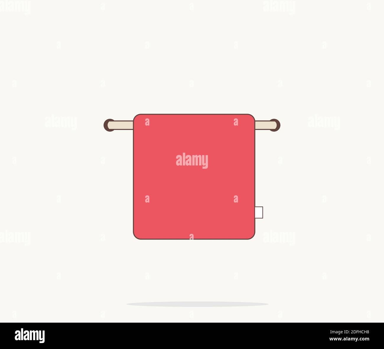 Handtuch-Icon-Design Stock Vektor