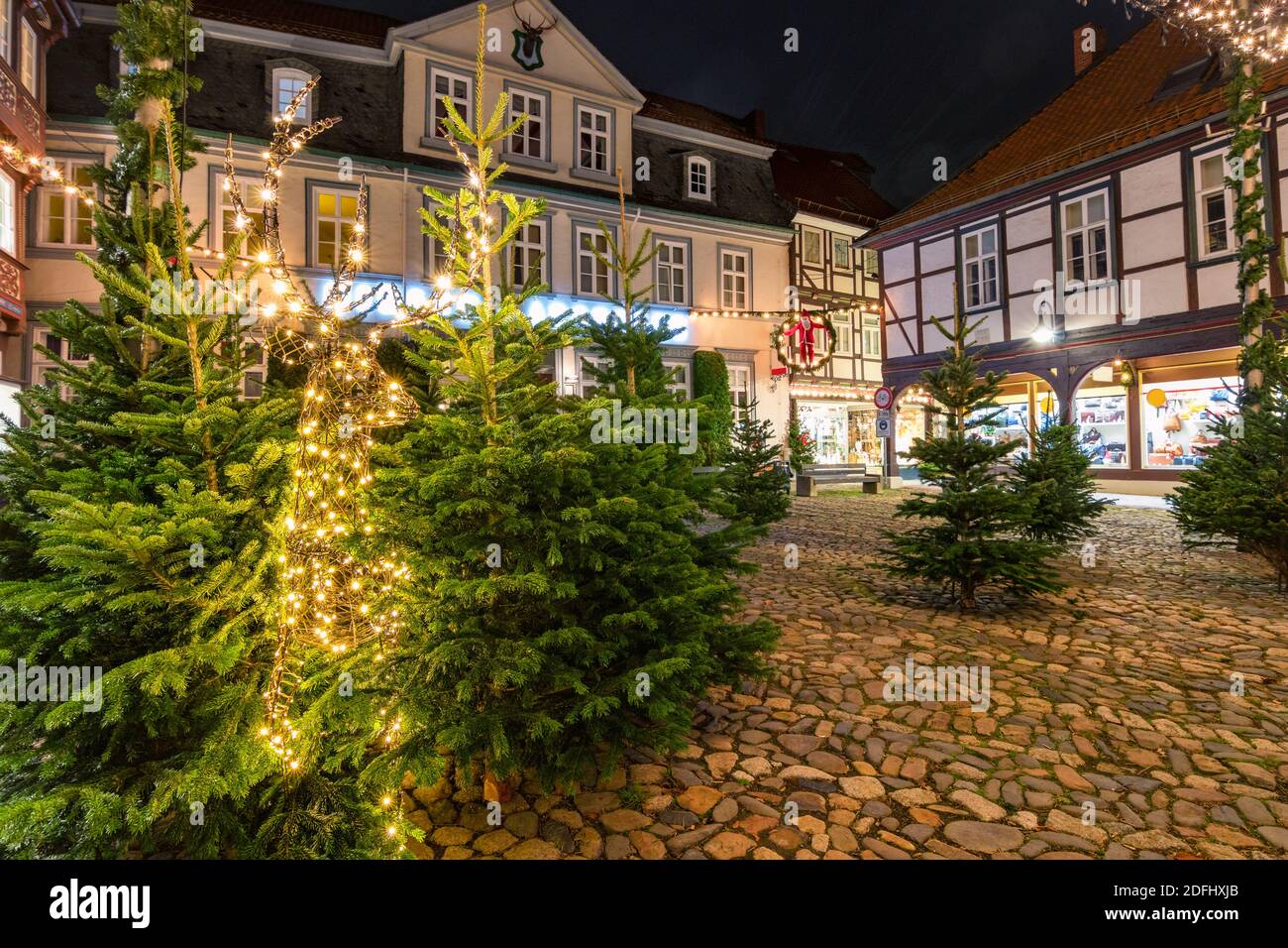 Deutsche Weihnachten in Goslar Stockfoto