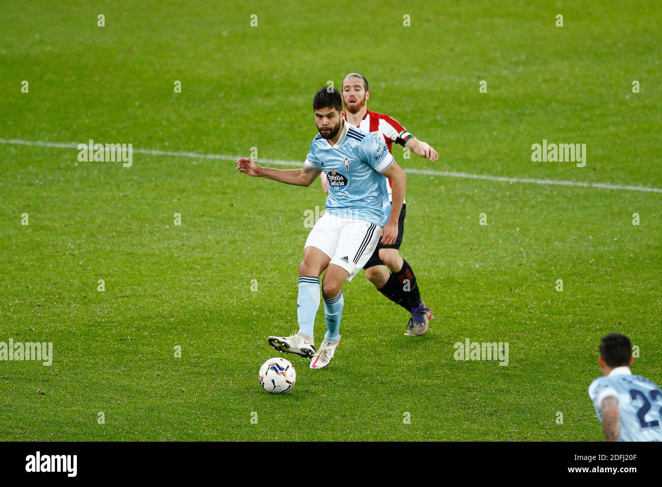 Bilbao, Spanien. Dezember 2020. Nestor Araujo (Celta) Fußball: Spanisches Spiel 'La Liga Santander' zwischen Athletic Club de Bilbao 0-2 RC Celta de Vigo im Estadio San Mames in Bilbao, Spanien. Quelle: Mutsu Kawamori/AFLO/Alamy Live News Stockfoto