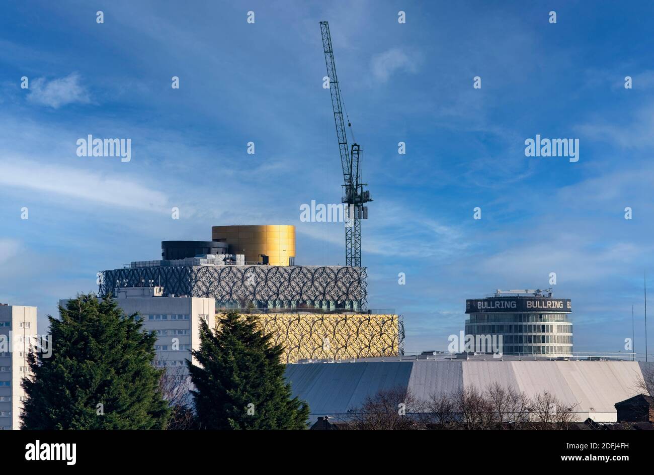 Ein Blick auf die Skyline von Birmingham aus dem Süden der Stadt