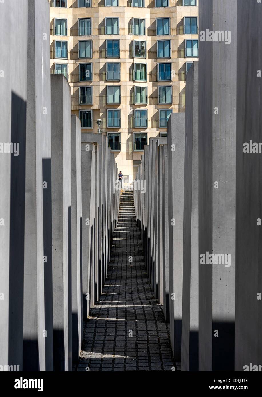 Holocaust Stelen In Berlin Stockfoto