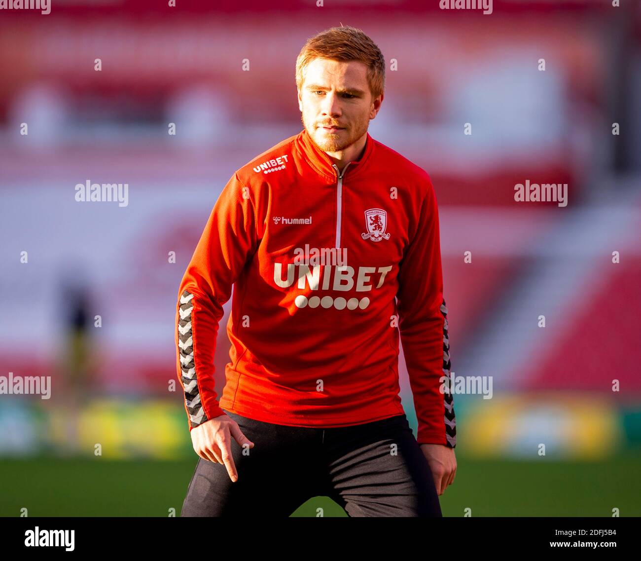 5. Dezember 2020; bet365 Stadium, Stoke, Staffordshire, England; English Football League Championship Football, Stoke City gegen Middlesbrough; Duncan Watmore von Middlesbrough Stockfoto