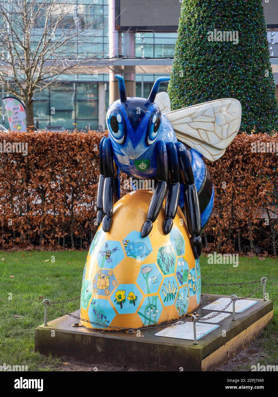 Biene in der Stadt Statue Stockfoto