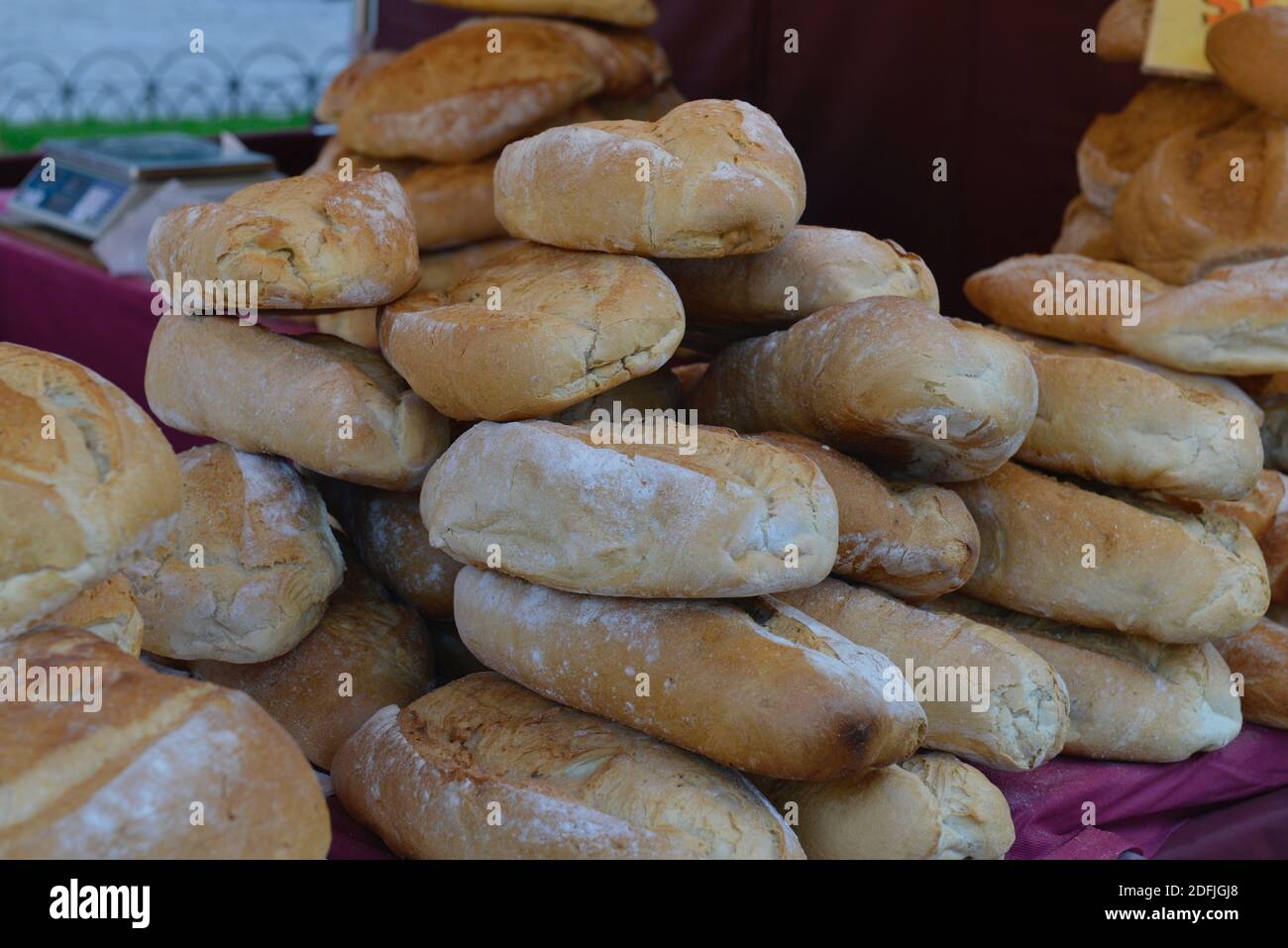 Gezüchtet, Lebensmittel, Pagnote Stockfoto