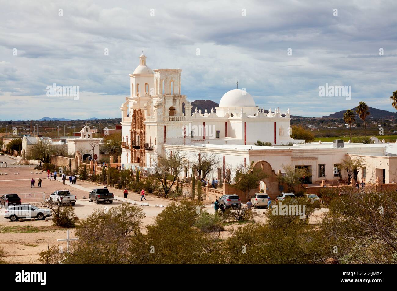 San Xavier Del Bac Mission in der Nähe von Tucson, Arizona Stockfoto