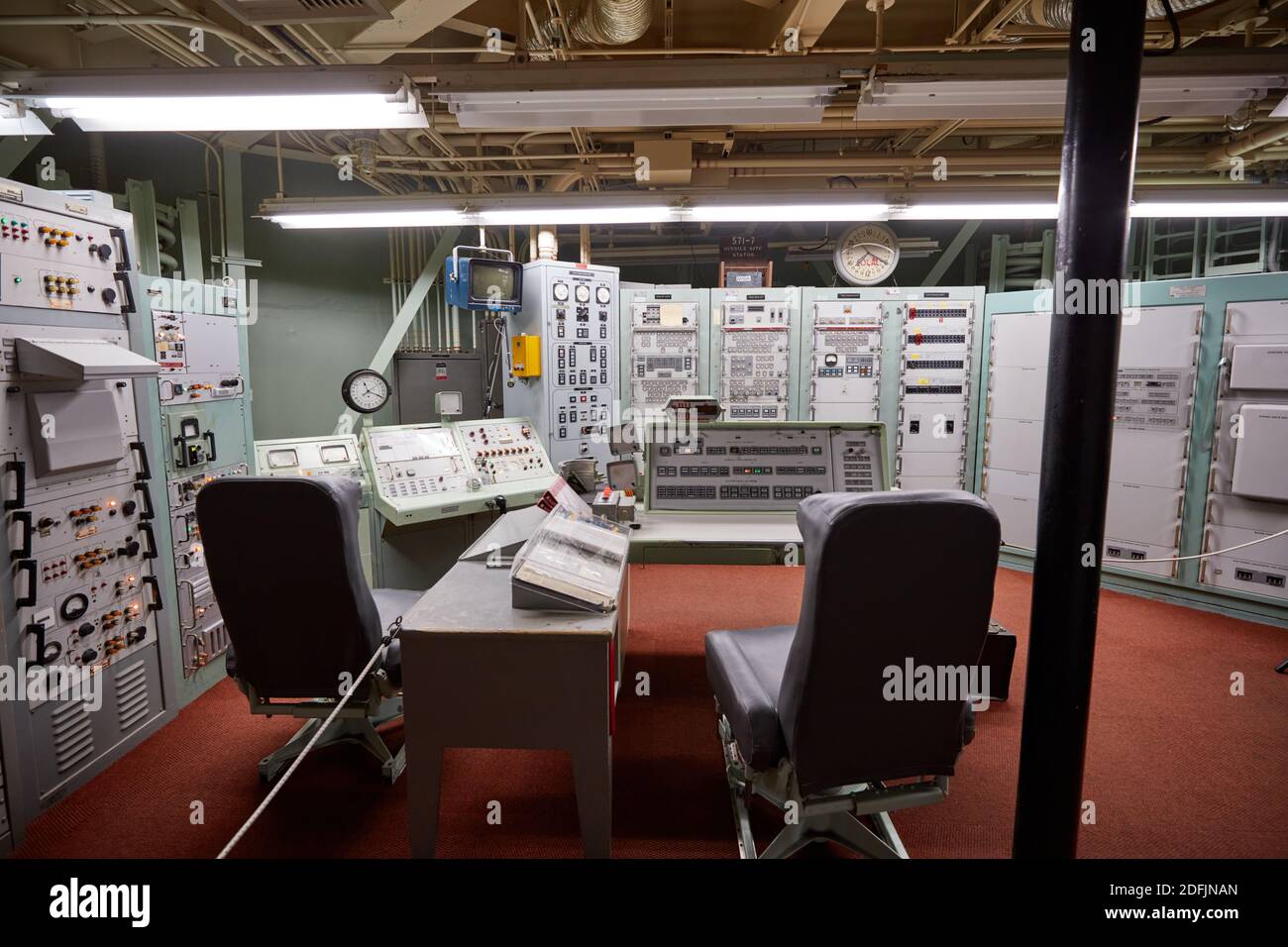 Launch Control Room im Titan Missile Museum, Tucson, Arizona Stockfoto