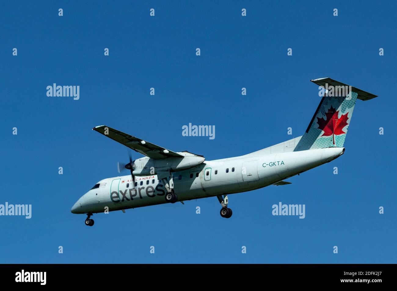 Toronto, Ontario, Kanada - 22. Juni 2019. Kleine Flugzeuge sind wichtig für den regionalen Transport Stockfoto