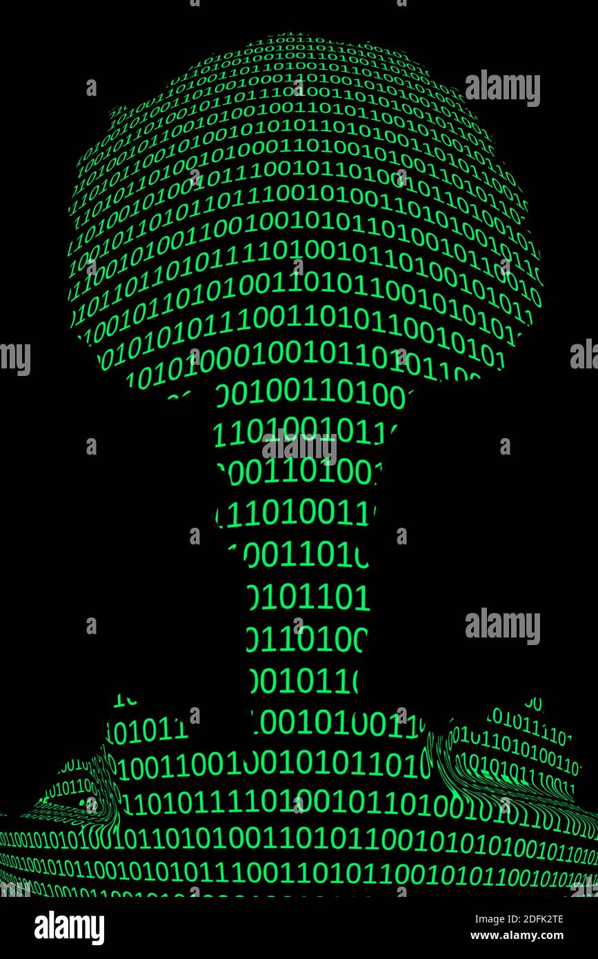 Datenexplosion, konzeptionelle Illustration Stockfoto