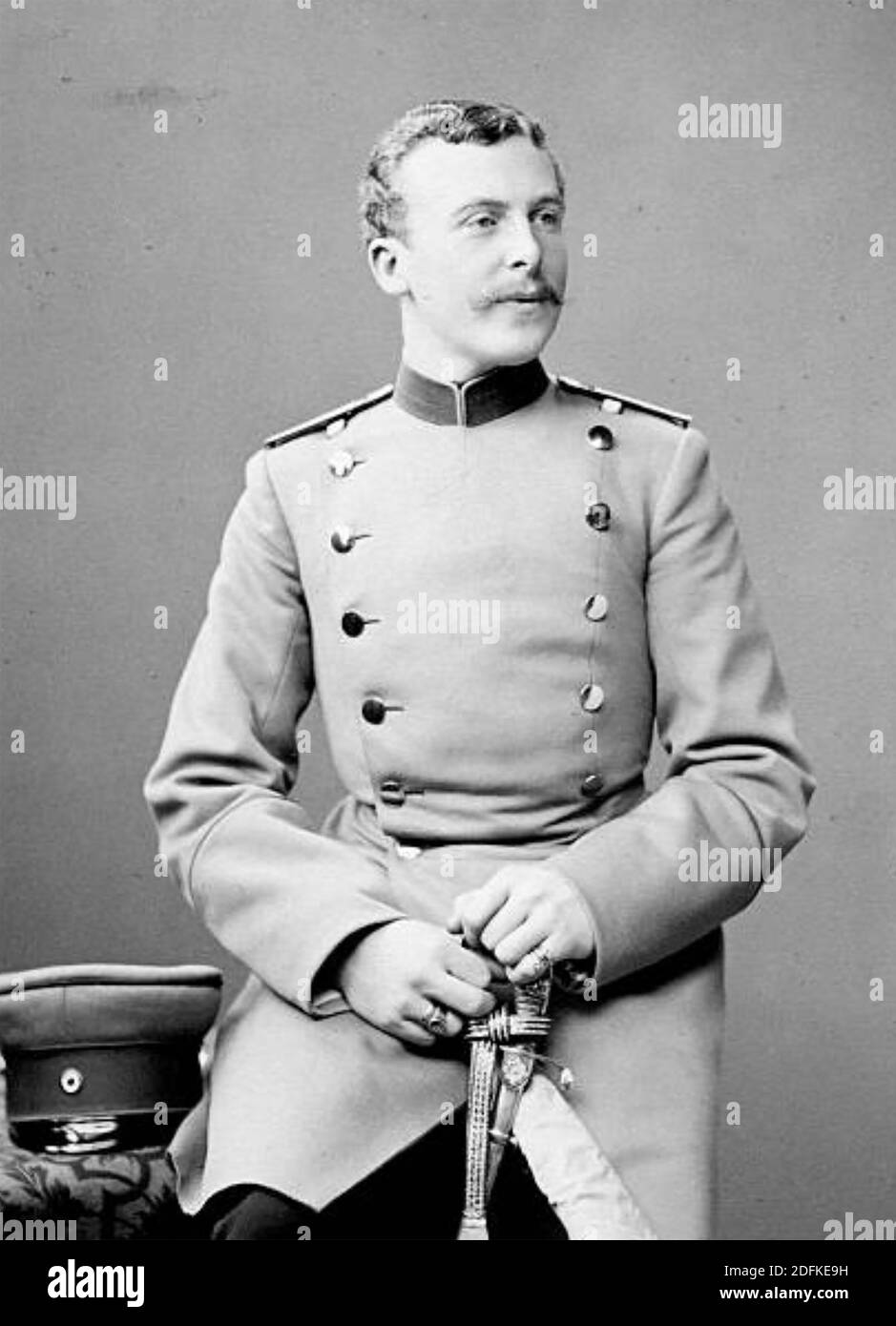 EDUARD, HERZOG VON ANHALT (1861-1918) Deutscher Fürst im Jahre 1883 Stockfoto