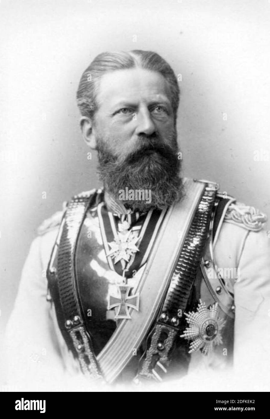 FRIEDRICH III., Deutscher Kaiser (1831-1888) und König von Preußen Stockfoto