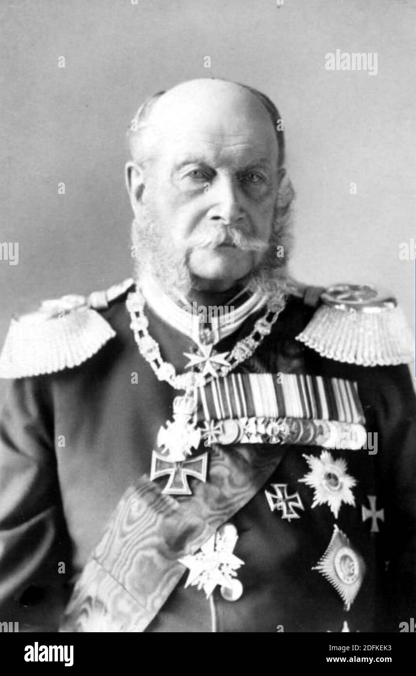 WILHELM I. VON DEUTSCHLAND (1797-1888) Kaiser von Deutschland um 1884 Stockfoto