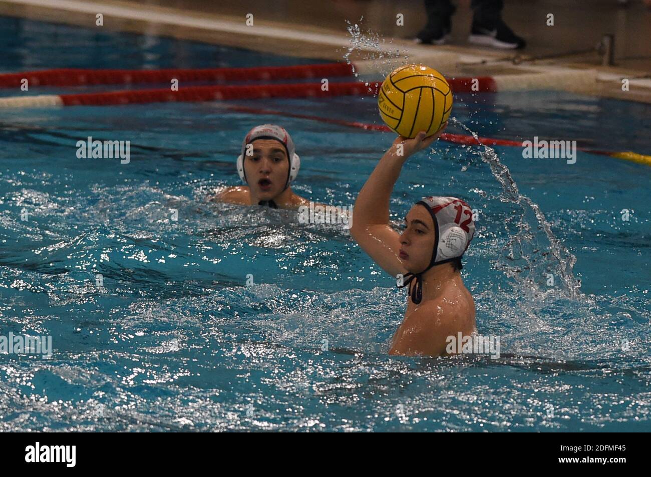 Savona, Italien. Dezember 2020. Savona, Italien, Zanelli Pool, 05. Dezember 2020, Alessio Caldieri (Savona) während der Rari Nantes Savona vs CE Mediterranei - len Euro Cup Wasserball Spiel Credit: Danilo Vigo/LPS/ZUMA Wire/Alamy Live News Stockfoto
