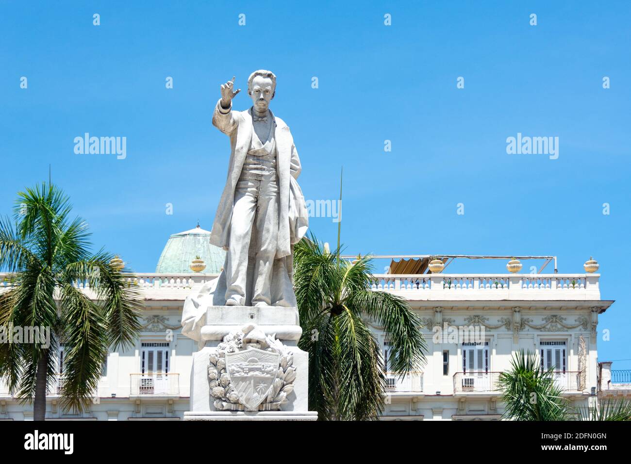 Jose Marti Statue, Havanna, Kuba Stockfoto