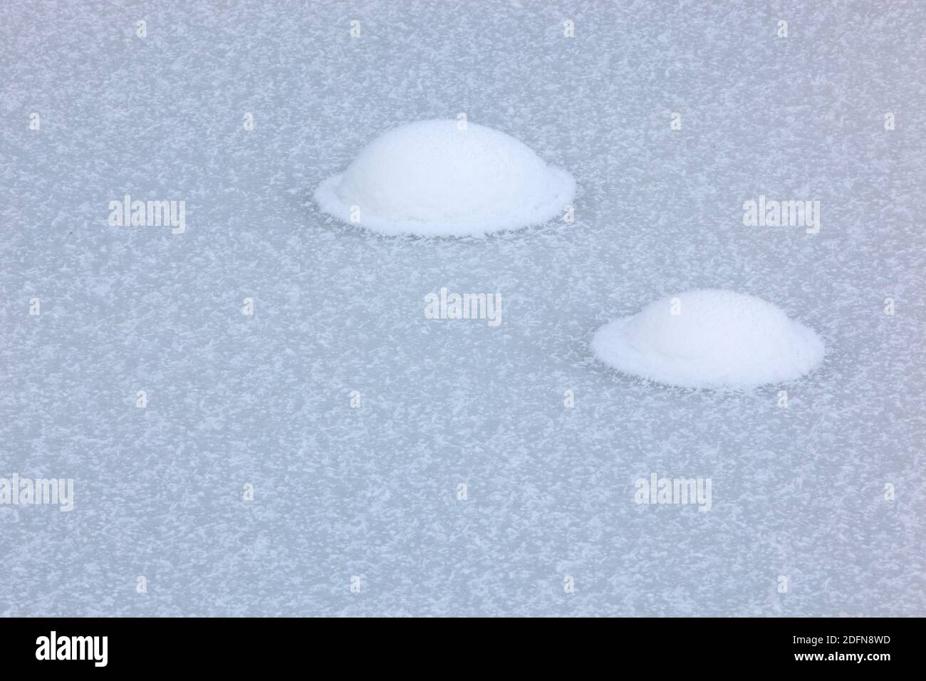 Eis, gefrorener See, Schweiz Stockfoto