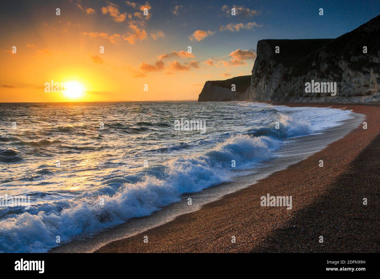 Kreidefelsenküste, Jurassic Coast, Dorset, England, Großbritannien Stockfoto