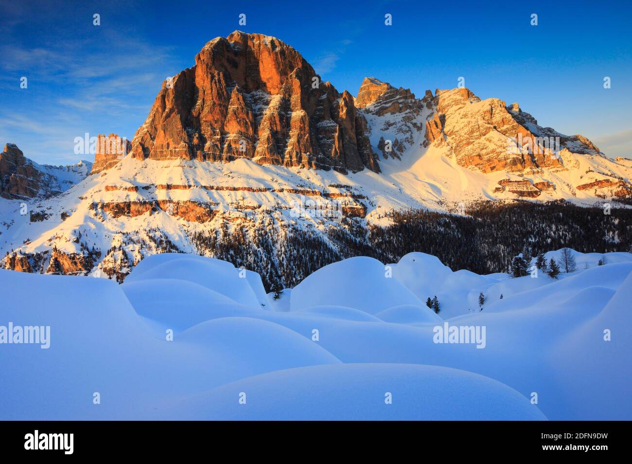 Tofana di Rozes, 3243 m, Dolomiten, Südtirol, Italien Stockfoto