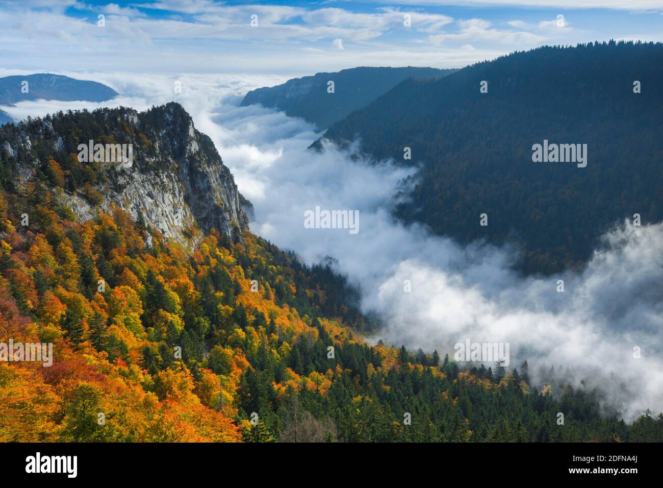 Creux du Van, Neuchatel, Schweiz Stockfoto