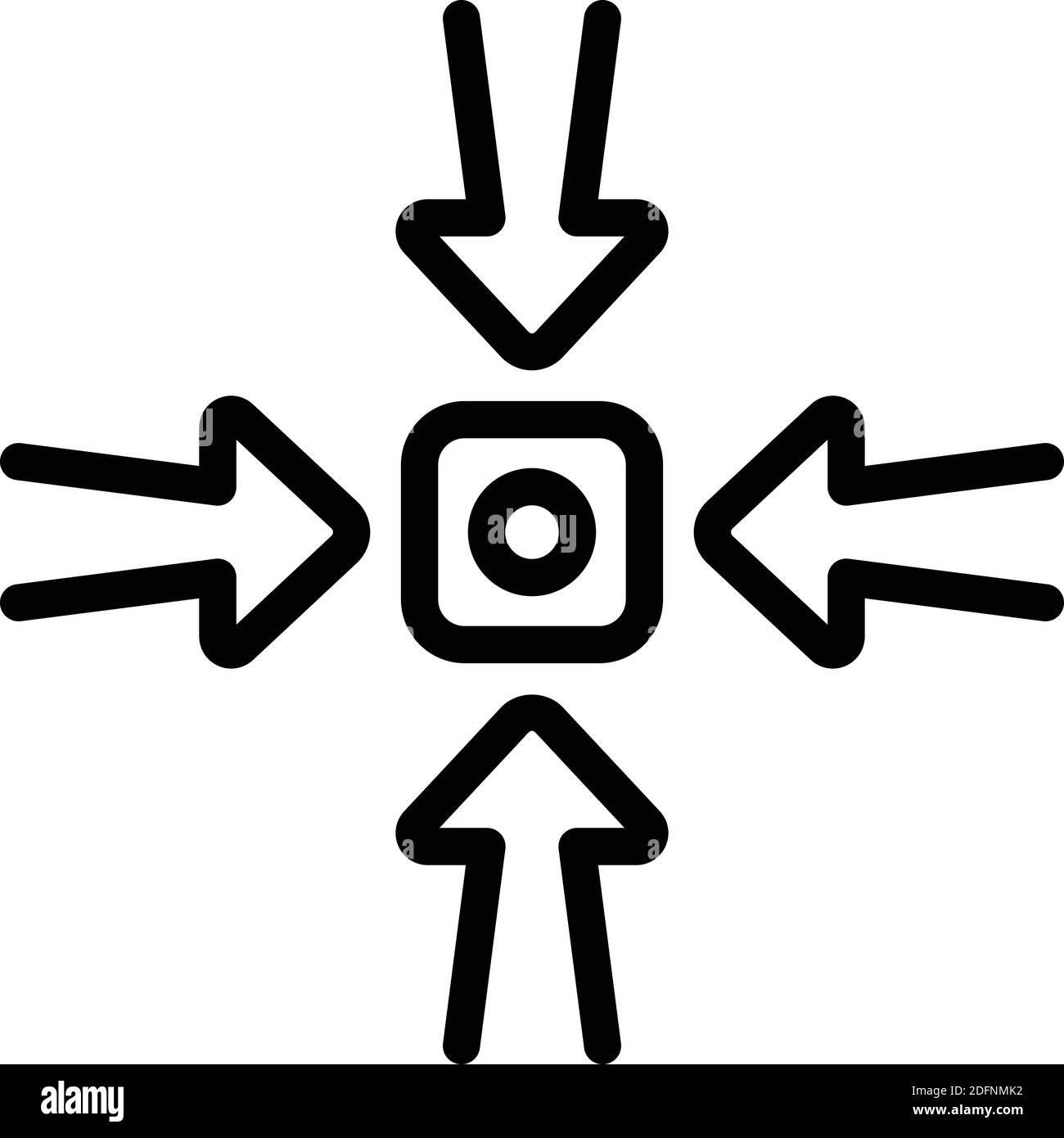 Symbol „Chance“. Skizzieren Chance Chance Vektor-Symbol für Web-Design isoliert auf weißem Hintergrund Stock Vektor