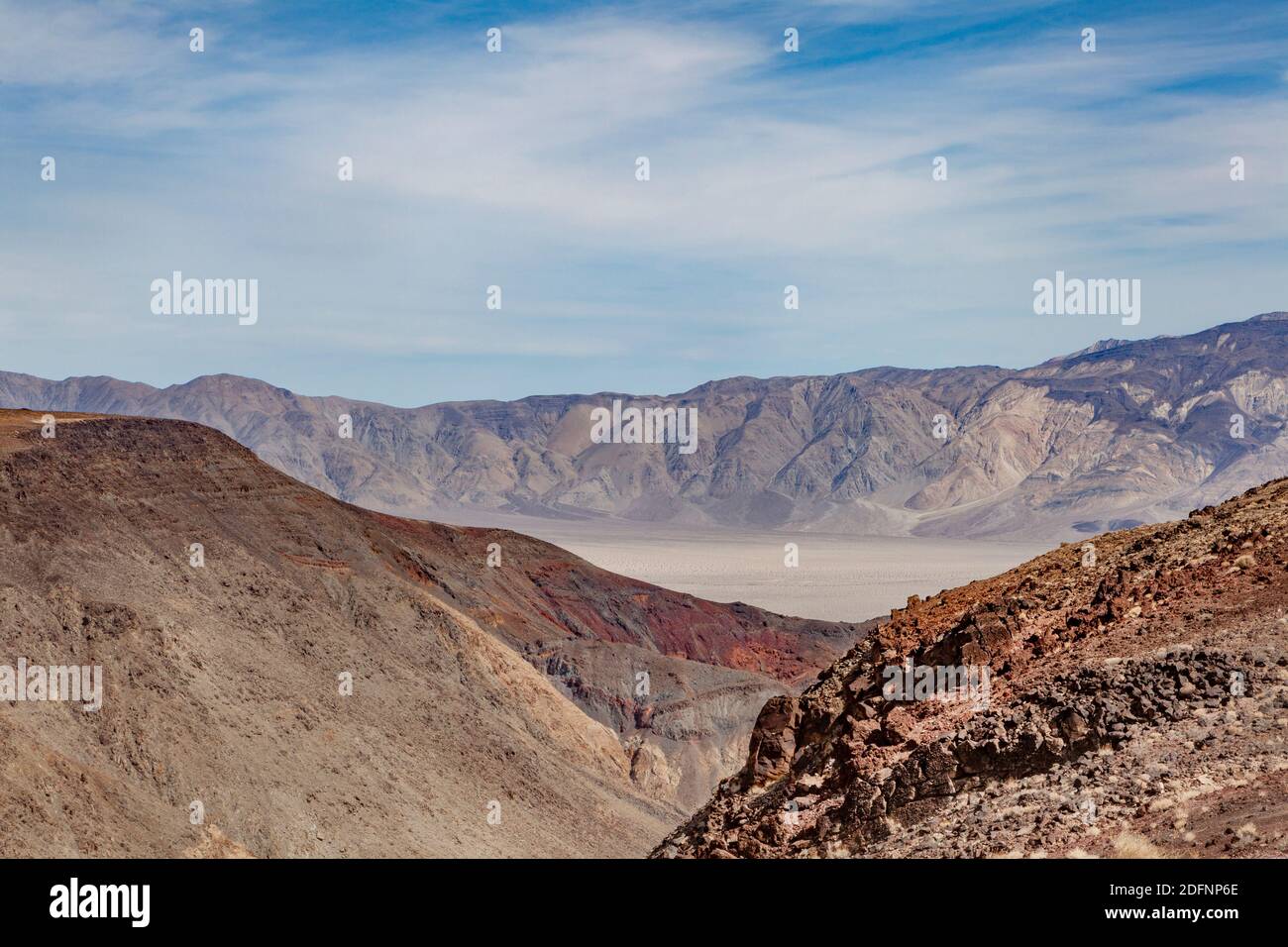 Ein Blick über die Wüsten des Death Valley Stockfoto