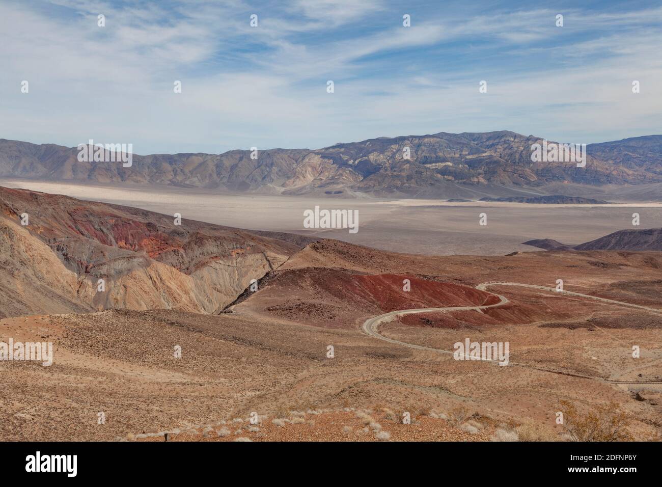Ein Blick über die Wüsten des Death Valley Stockfoto