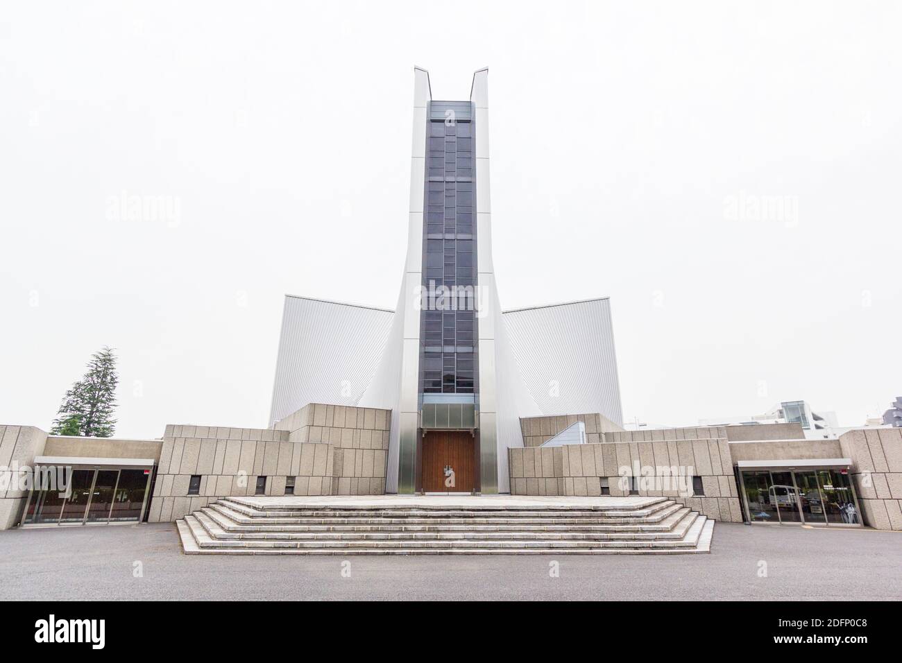 St. Mary's Cathedral in Tokio, Japan, entworfen von Kenzo Tange Stockfoto