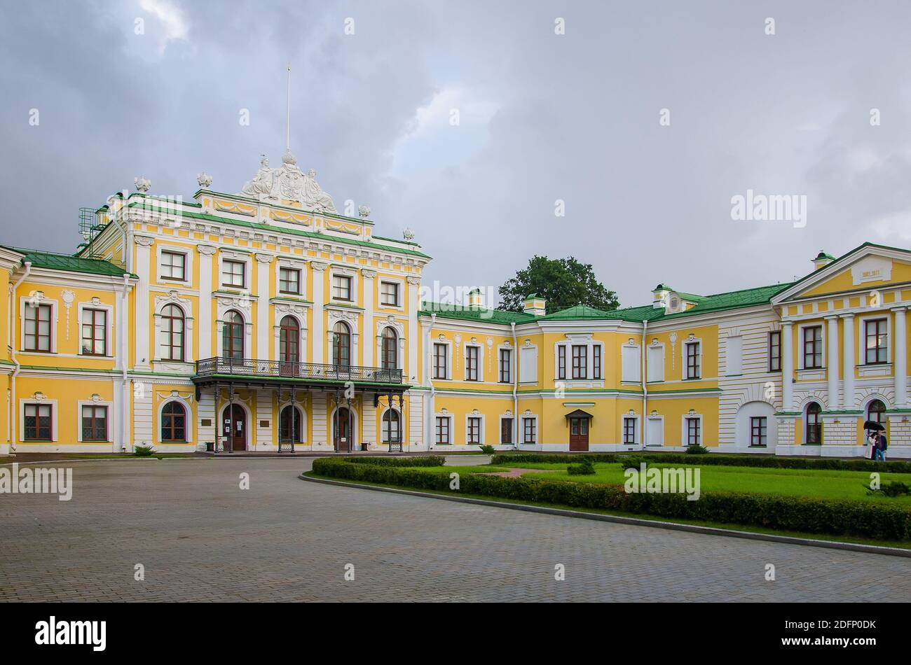 Die Hauptattraktion von Tver: Der Imperial Travel Palace. Stockfoto