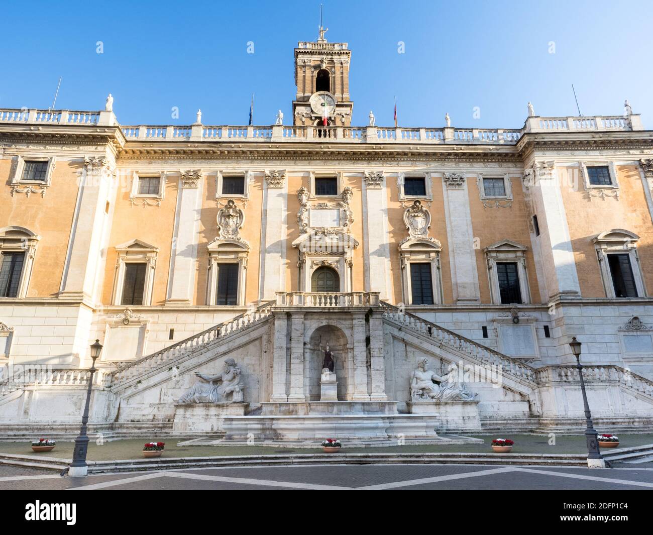 Rathaus in Campidoglio Platz - Rom, Italien Stockfoto