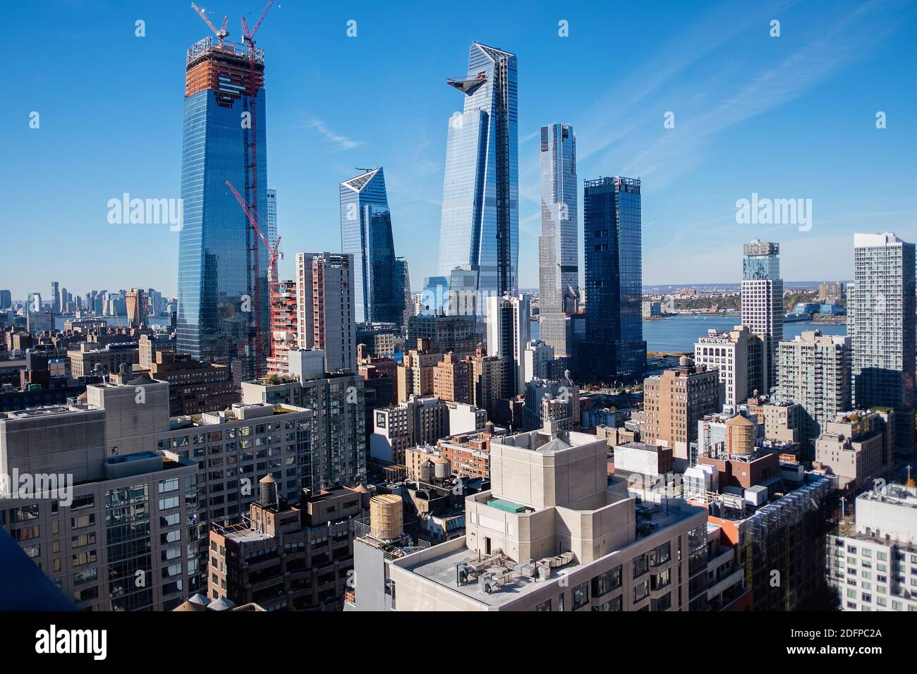 Das Stadtbild von New York City / Manhattan Skyline Stockfoto