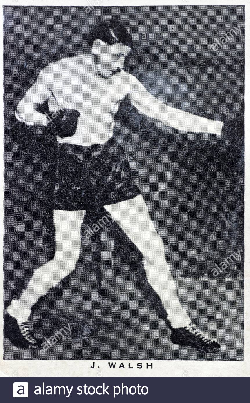 Jimmy Walsh, 1913 – 1964, war ein britischer Boxer, der zwischen 1936 und 1938 britischer Leichtbau-Champion wurde Stockfoto