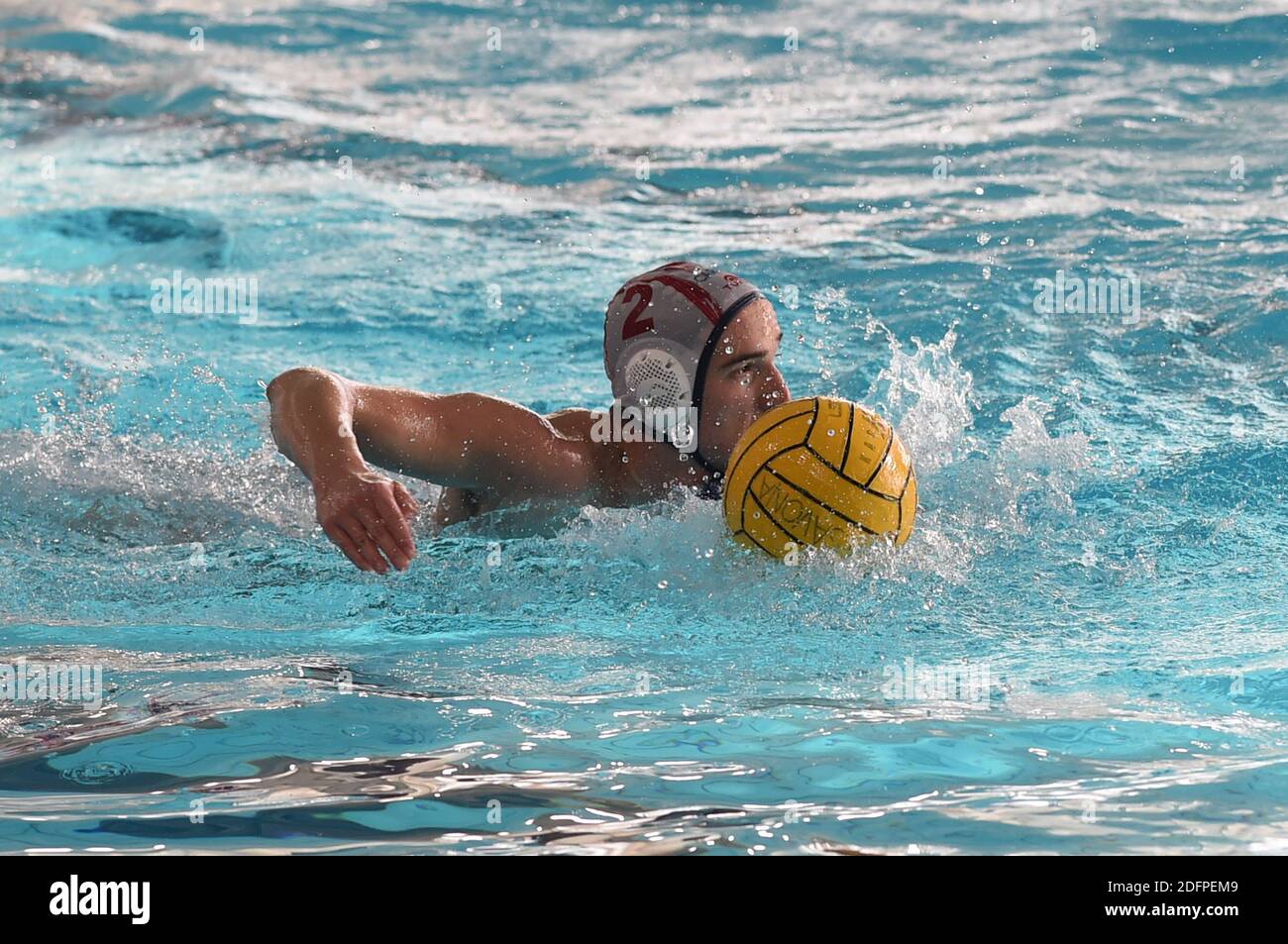 Savona, Italien. Dezember 2020. Savona, Italien, Zanelli Pool, 06. Dezember 2020, Patchaliev Andrea (Savona) während des Rari Nantes Savona vs Radnicki - len Euro Cup Wasserball Spiel Credit: Danilo Vigo/LPS/ZUMA Wire/Alamy Live News Stockfoto