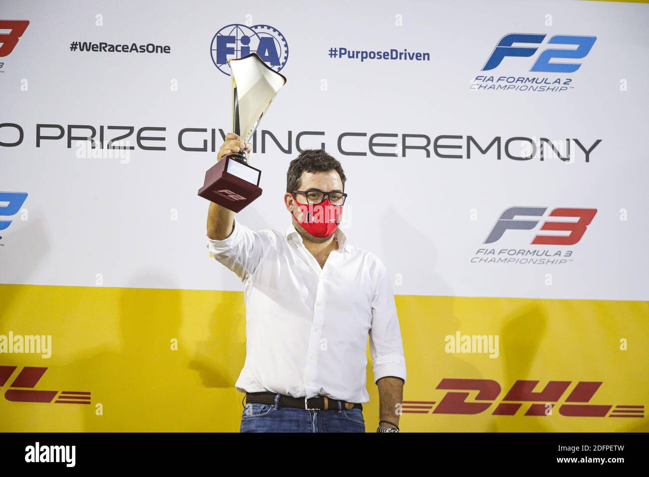 RenÃ© Rosin, Prema Team Manager, während der F2 & F3 Preisverleihung der Saison 2020, 6. Dezember 2020 auf dem Bahrain International Circuit, in Sakhir, Bahrain - Foto Florent Gooden / DPPI / LM Stockfoto