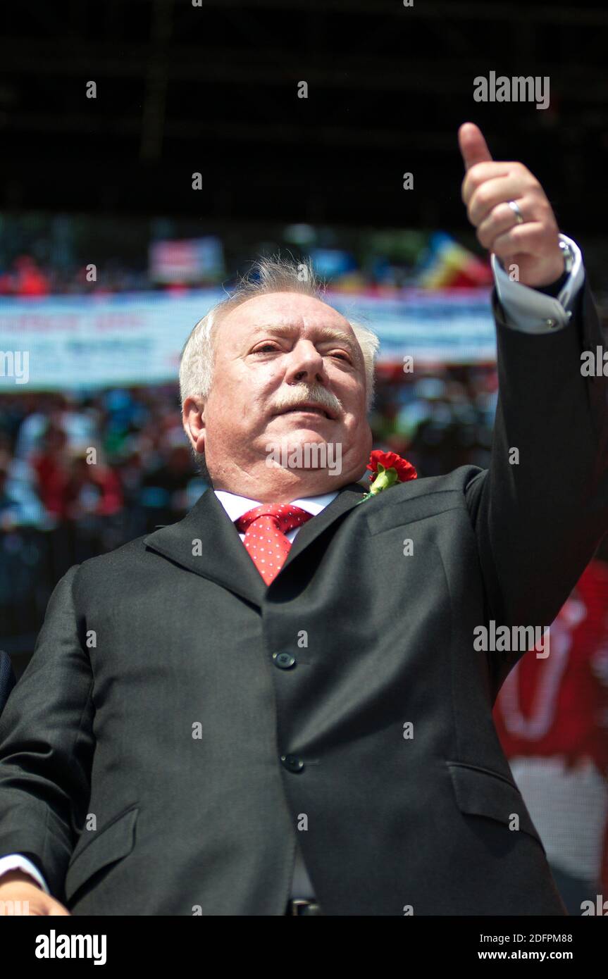 Österreich Wien. 01.Mai 2014. Michael Häupl ist österreichischer Politiker (SPÖ) und war vom 7. November 1994 bis 24. Mai 2018 Bürgermeister und Gouverneur von Wien. Stockfoto