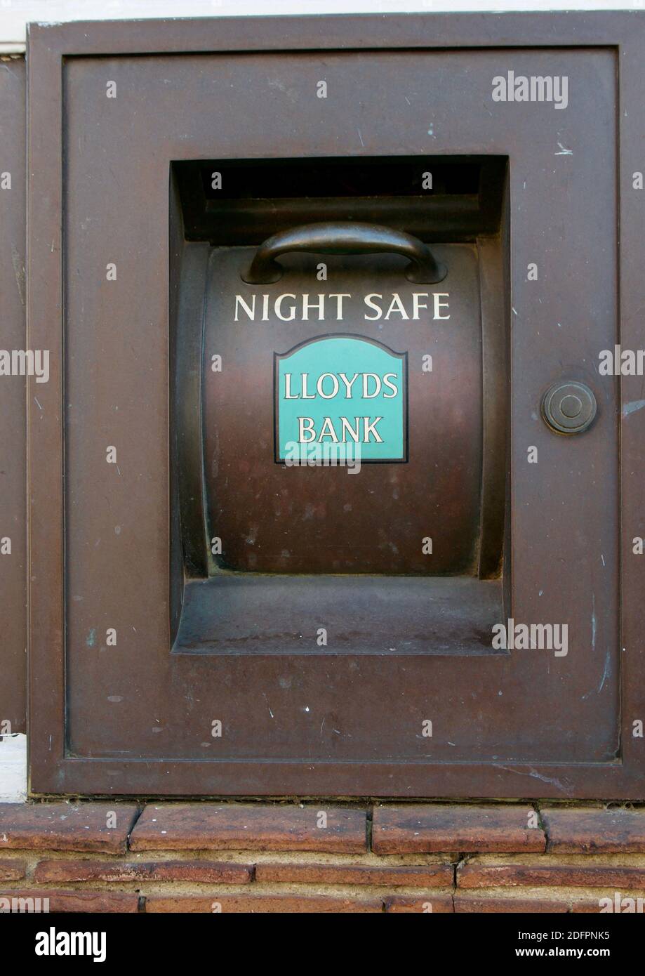 Nachttresor in Lloyds Bank, Muswell Hill, London. Stockfoto