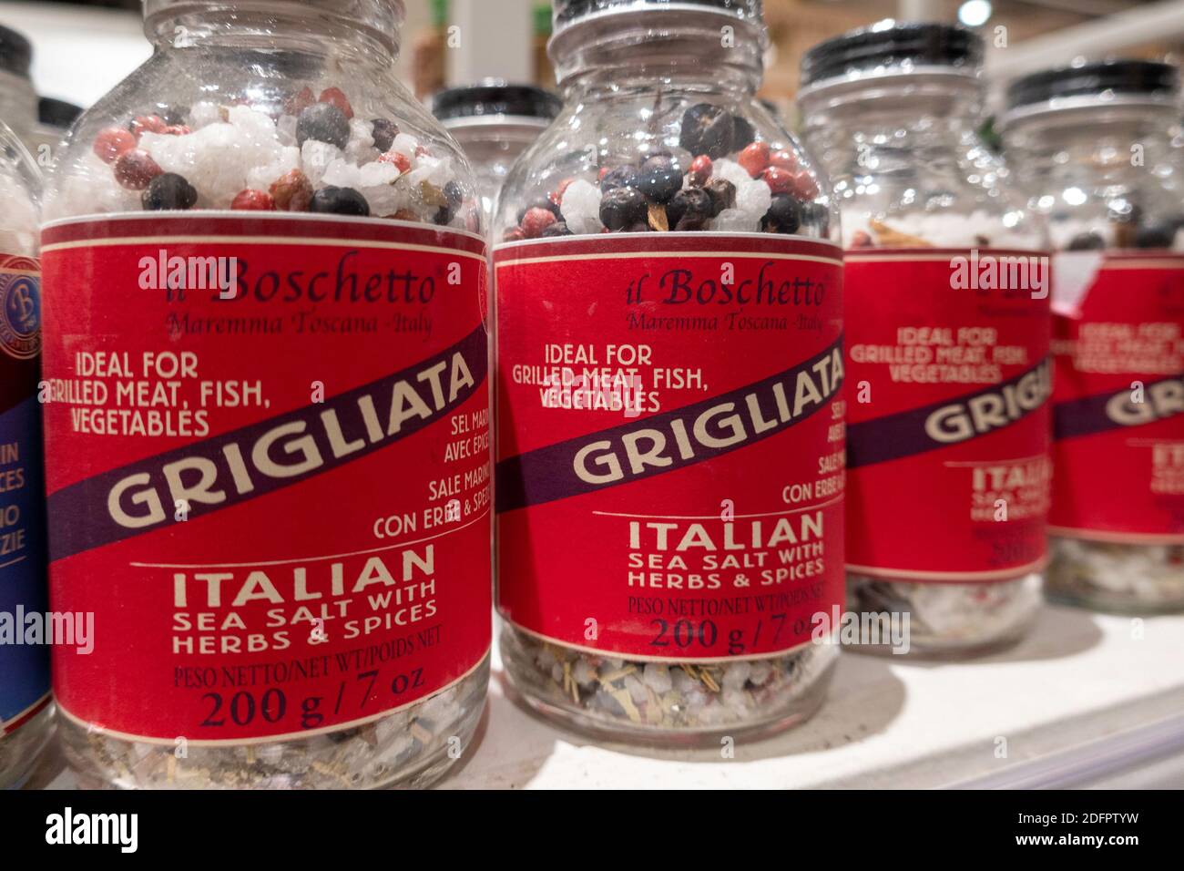 Eataly ist ein italienisches Gourmet- und Shopping-Ziel in New York City, USA Stockfoto