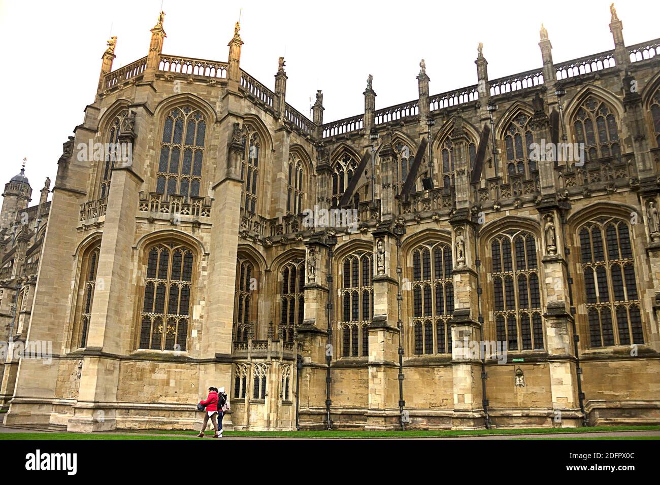 St. George's Chapel im Windsor Castle. Windsor, Berkshire, England, Großbritannien. Untere Station. Stockfoto