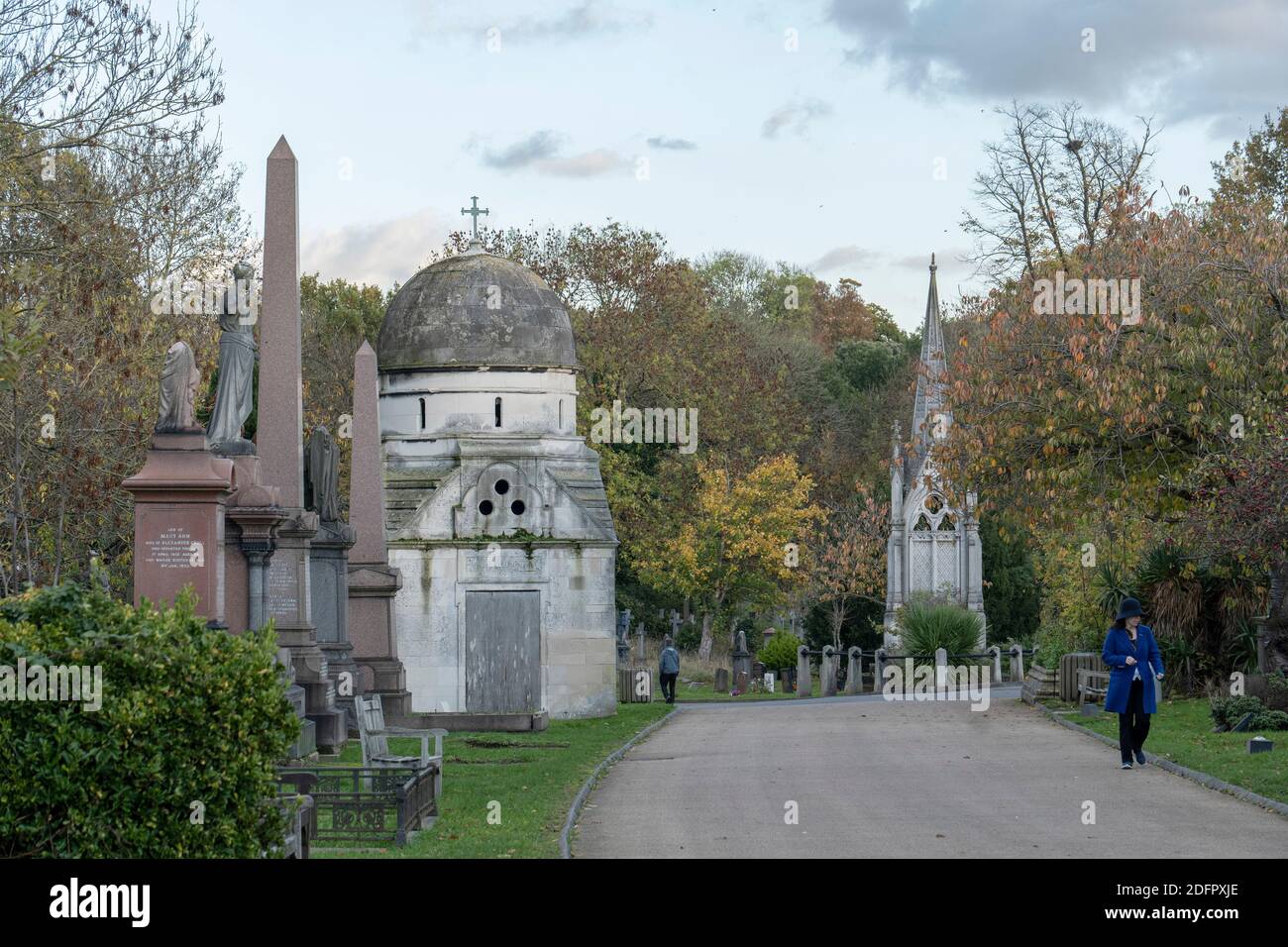 West Norwood Cemetery am 4. November 2020 in West Norwood in London im Vereinigten Königreich. Foto von Sam Mellish Stockfoto