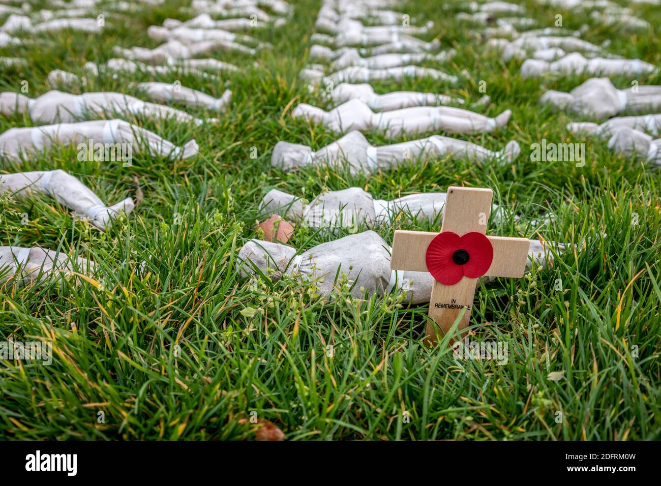 Shrouds of the Somme, Queen Elizabeth Olympic Park, London Stockfoto