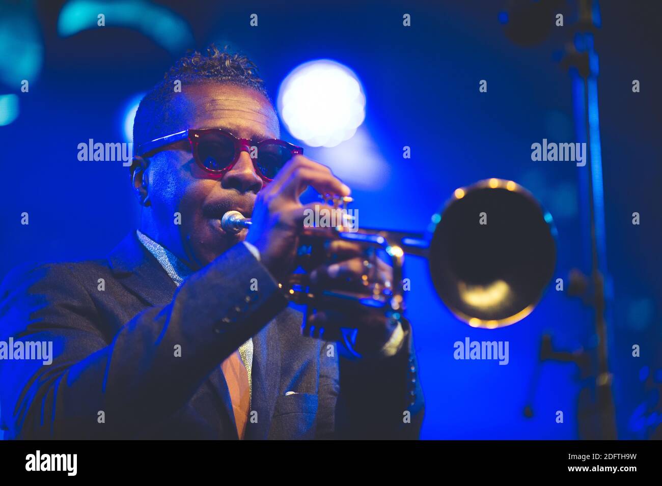 Roy Hargrove beim Surgeres Brass Festival 2017. Er starb am 2018. november, 3. Er war 49 Jahre alt. Foto von Arnault SERRIERE / ABACA PRESS Stockfoto