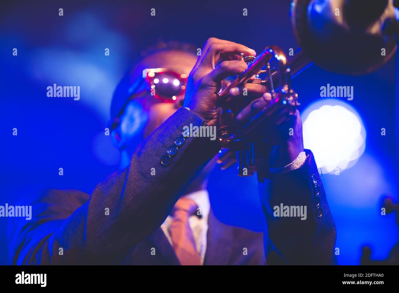 Roy Hargrove beim Surgeres Brass Festival 2017. Er starb am 2018. november, 3. Er war 49 Jahre alt. Foto von Arnault SERRIERE / ABACA PRESS Stockfoto