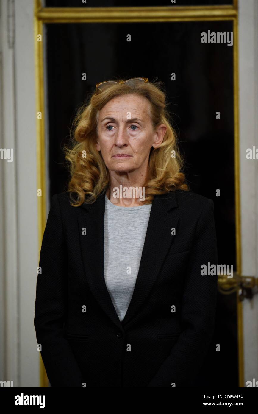 Justizministerin Nicole Belloubet bei der Verleihung der nationalen Medaille zur Anerkennung der Opfer des Terrorismus im Hotel de Matignon in Paris, Frankreich am 13. November 2018. Foto von Alain Apaydin/ABACAPRESS.COM Stockfoto