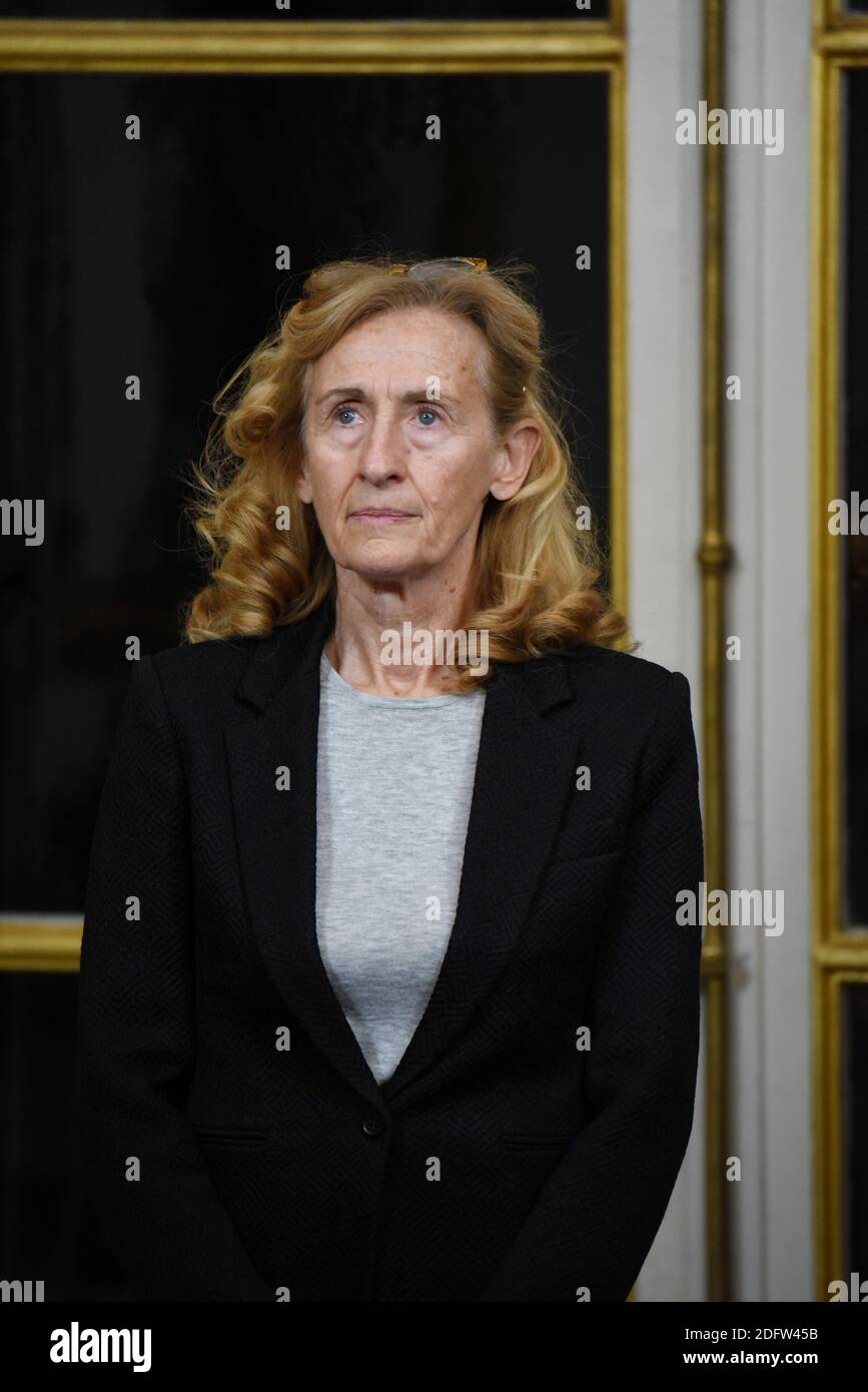 Justizministerin Nicole Belloubet bei der Verleihung der nationalen Medaille zur Anerkennung der Opfer des Terrorismus im Hotel de Matignon in Paris, Frankreich am 13. November 2018. Foto von Alain Apaydin/ABACAPRESS.COM Stockfoto