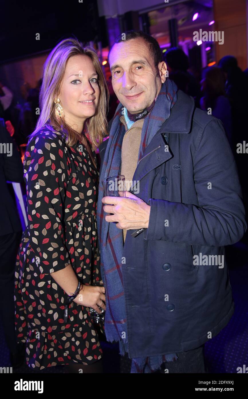 Zinedine Soualem und seine Frau Caroline Faindt nahmen am 10. Jahrestag von OCS TV Teil, der am 13. Dezember 2018 im Pavillon d'Armenonville in Paris, Frankreich, stattfand. Foto von Jerome Domine/ABACAPRESS.COM Stockfoto