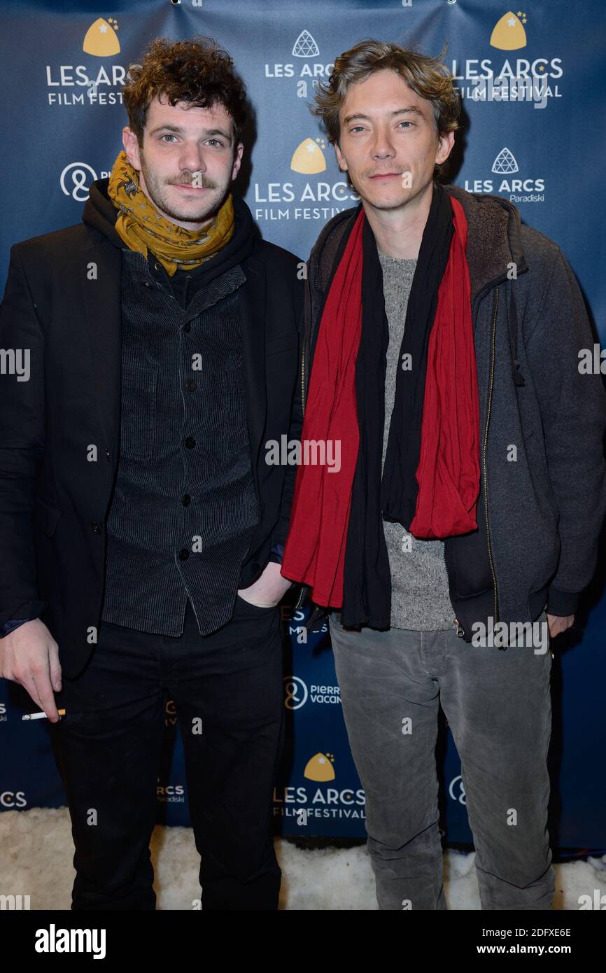 Felix Moati und Swann Arlaud bei der Abschlussfeier des 10. Les Arcs Filmfestivals in Les Arcs, Frankreich am 21. Dezember 2018. Foto von Aurore Marechal/ABACAPRESS.COM Stockfoto