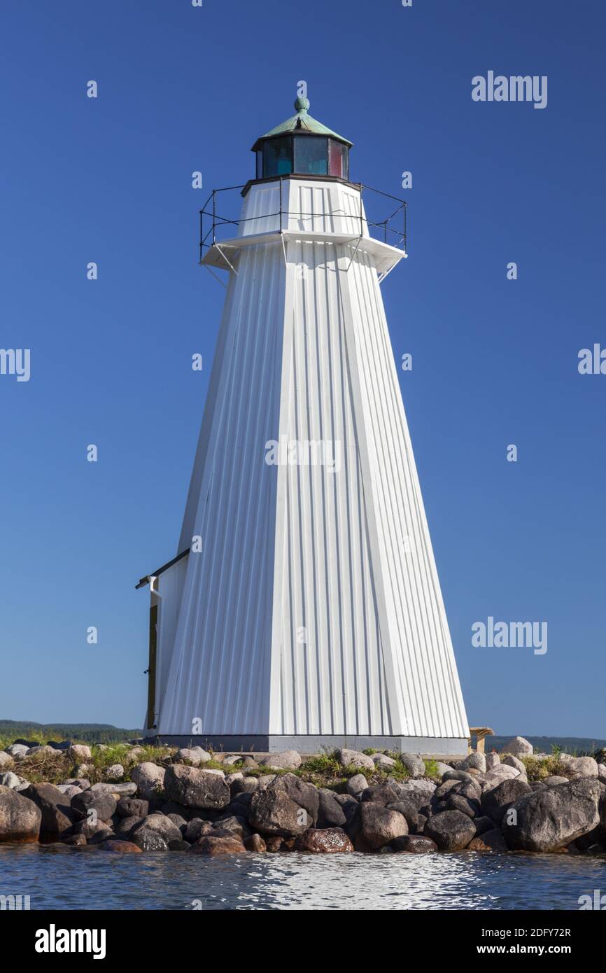 Geographie / Reisen, Schweden, Vaestra Goetalands laen, Karlsborg, Leuchtturm bei Vaettern bei Karlsborg, V, Additional-Rights-Clearance-Info-not-available Stockfoto